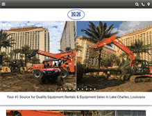 Tablet Screenshot of kckequipment.com